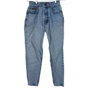 IKEDA Vintage Light Wash High Waisted Relaxed Denim Jeans 90’s Y2K Size 29 *FLAW